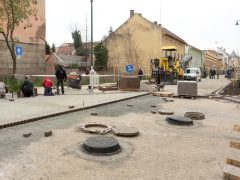 Szeged, Gogol utca, felújítás, aszfaltozás