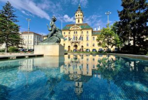 Szeged, városháza, a Széchenyi tér