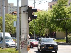 Szeged, beruházás, Rókusi körút, Vér-tó, jelzőlámpa, forgalomirányító berendezés, felújítás, közlekedés