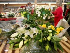 Szeged, virág, virágcsokor, Mars téri piac, piac, ballagás, Anyák napja