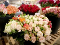 Szeged, virág, virágcsokor, Mars téri piac, piac, ballagás, Anyák napja