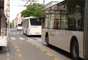 Szeged, volán busz, busz, közlekedés, tömegközlekedés