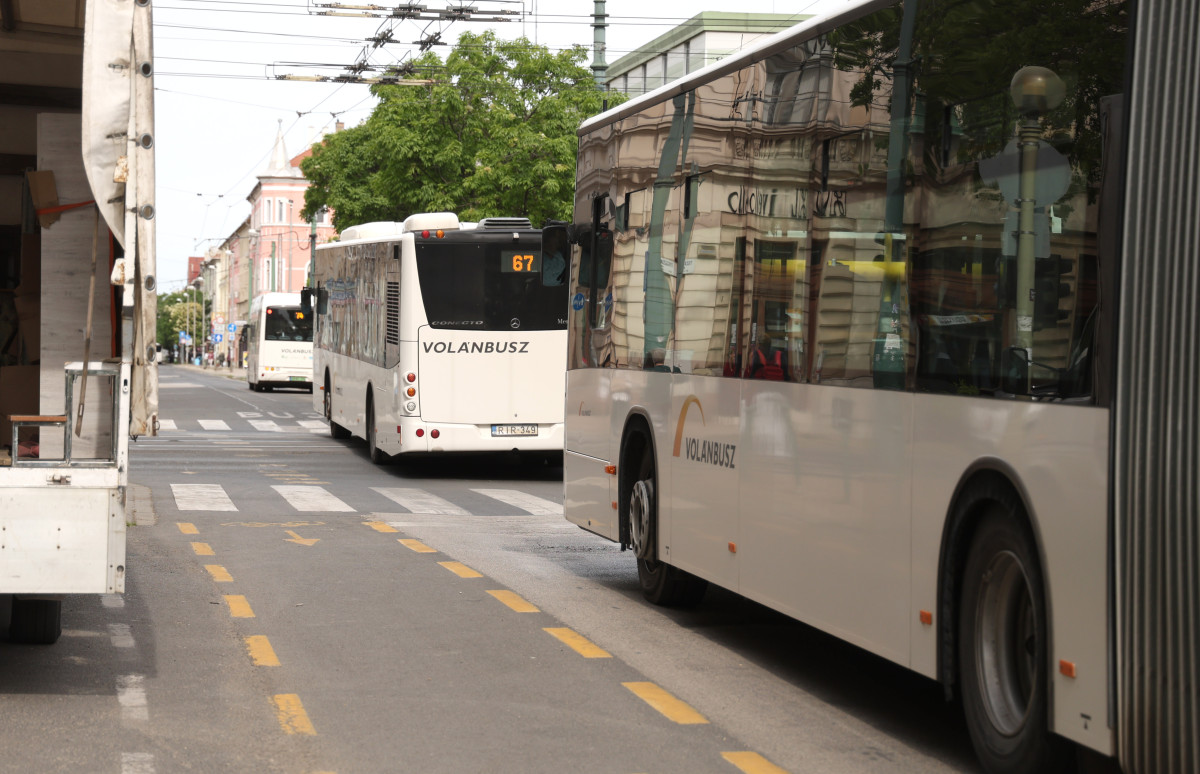 Szeged, volán busz, busz, közlekedés, tömegközlekedés