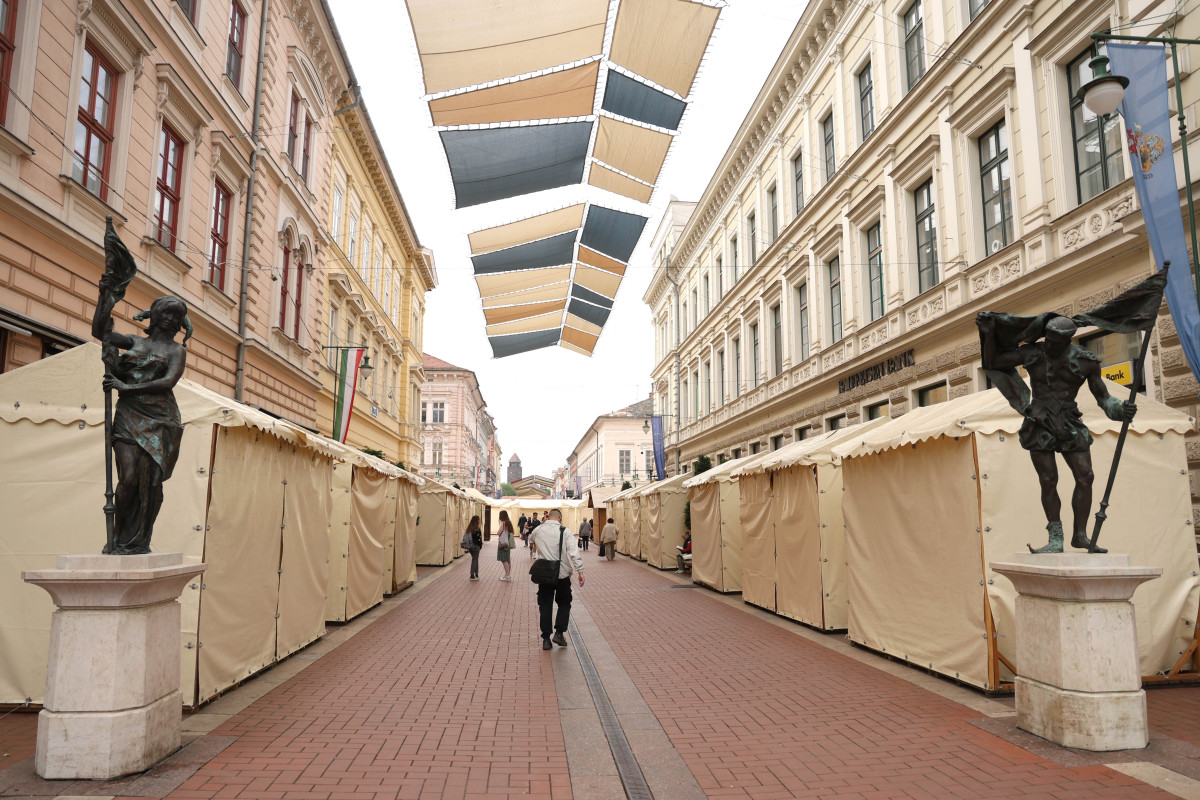 Szeged, Borfesztivál, Szeged Napja, bódék, sátrak, Kárász utca
