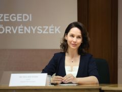 Szeged, Szegedi Ítélőtábla, Szegedi Törvényszék, összbírói értekezlet, sajtótájékoztató, bírók, bíróság, Dr. Vida-Sós Tünde