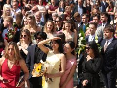 Szeged, SZTE, egyetem, orvostanhallgatók, ballagás, Orvostudományi Kar, Dóm tér