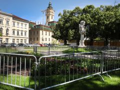 Szeged, Borfesztivál, Szeged Napja, kordon, virágágyások, Széchenyi tér