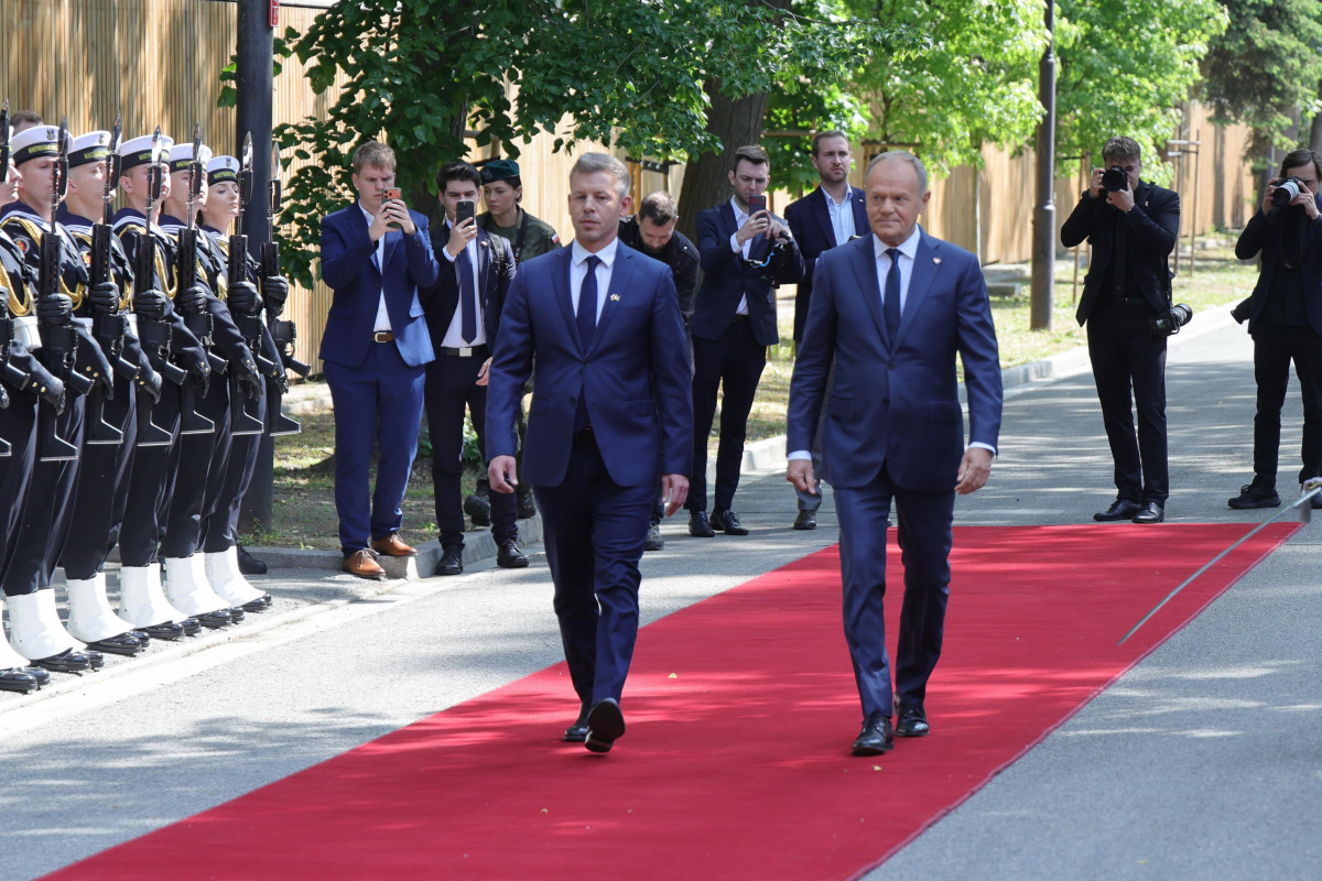 Donald Tusk. Magyar Péter. Lengyelország. Fotó: Donald Tusk hivatalos FB