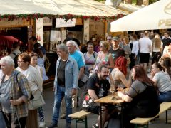 Szeged, Borfesztivál, második nap, Széchenyi tér, bor