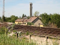 Szeged, vasúti közraktár, raktár, épületek, 145 éves, MÁV, bontás