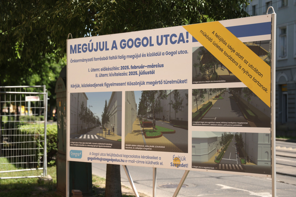 Szeged, befejeződik, Gogol utca, felújítás, Nagy Sándor