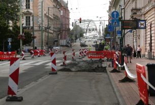 Szeged, Széchenyi tér, Híd utca, felújítás