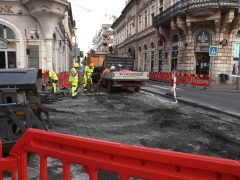 Szeged, Széchenyi tér, Híd utca, felújítás