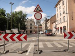 Szeged, Széchenyi tér, Híd utca, felújítás