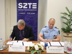 Szeged, Szegedi Tudományegyetem, SZTE, egyetem, Rendőrségi Oktatási és Kiképzőközpont, együttműködés, aláírás