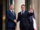 Macron Párizsban fogadta Magyar Pétert. fotó: Magyar Péter hivatalos FB