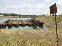 Szeged, uszályok, medencés kikötő, téli kikötő, vasút, Tisza, folyó, hajó forgalom, BYD, beruházás
