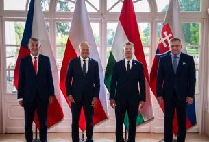 V4-csúcs Gödöllőn. Fotó: Magyar Péter hivatalos Facebook-oldala
