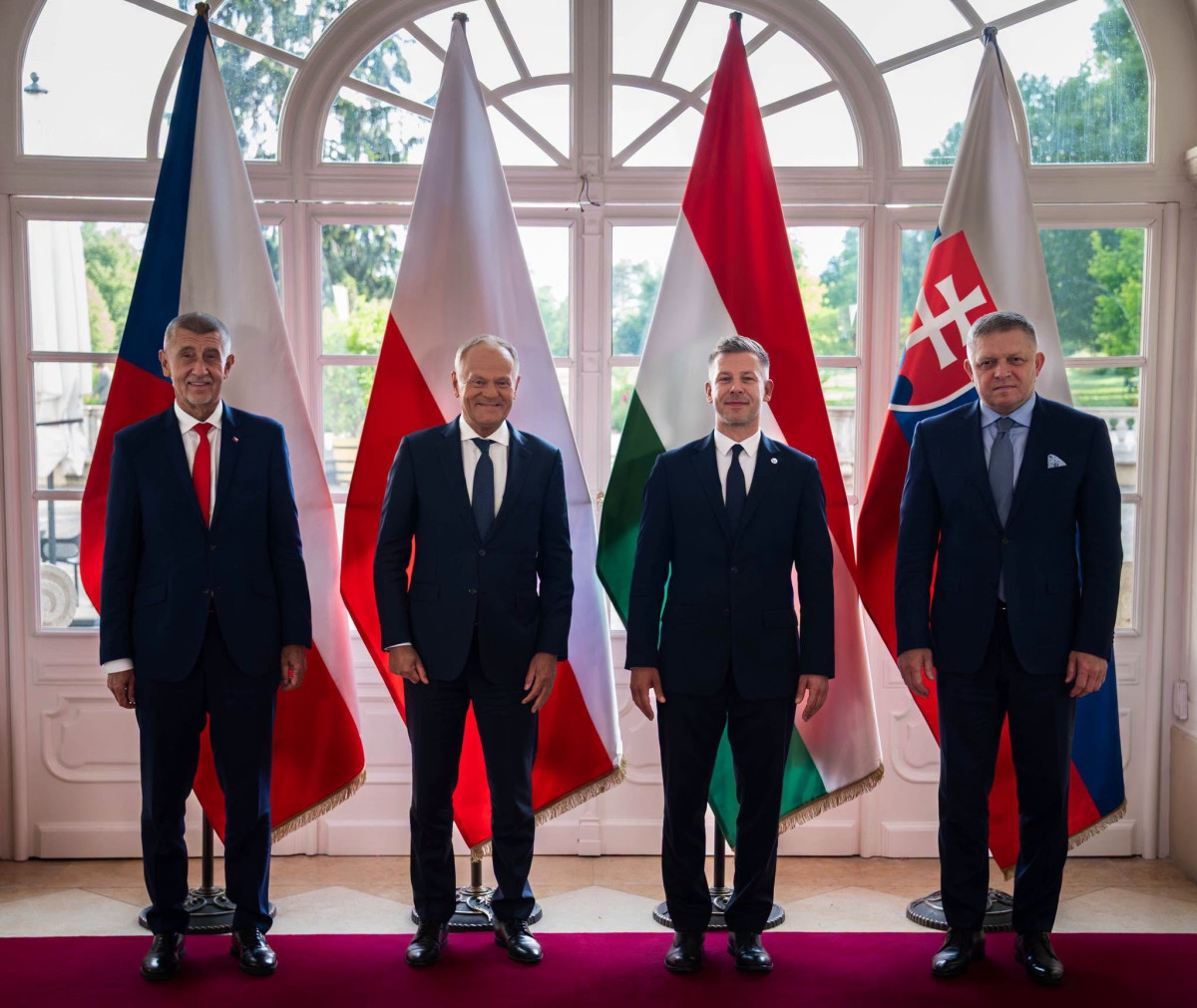 V4-csúcs Gödöllőn. Fotó: Magyar Péter hivatalos Facebook-oldala