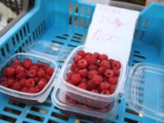 Szeged, nyár, június, gyümölcs, zöldség, Mars téri piac, piac, barack, cseresznye, meggy, dinnye, kukorica, tök, cékla, cukkini, uborka, karfiol