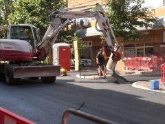 Szeged, vízvezeték, burkolatrekonstrukció, aszfaltozás, Jókai utca