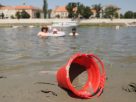 Szeged, hőségriadó, nyár, kánikula, meleg, hőség, napsütés, időjárás, fürdőzés, napozás, strand, szabadstrand, Lapos, Tisza, vízimentő