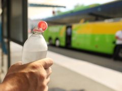 Szeged, nyár, kánikula, meleg, hőség, hőségriadó, Mars téri buszpályaudvar, buszpályaudvar, ivóvíz, víz, ivóvíz osztás