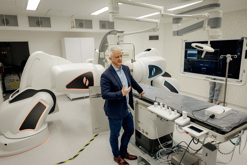 Robot segíti a szívritmuszavarok kezelését az SZTE-n. Fotó: SZTE/Sahin-Tóth István