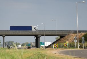 Makó, M43, autópálya, kamion, forgalom, közlekedés