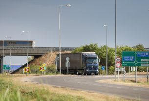 Makó, M43, autópálya, kamion, forgalom, közlekedés