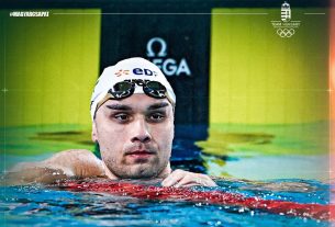 Vizes Eb - Milák Kristóf országos csúccsal bronzérmes 100 méteres gyorsúszásban. Fotó: Team Hungary hivatalos FB oldala