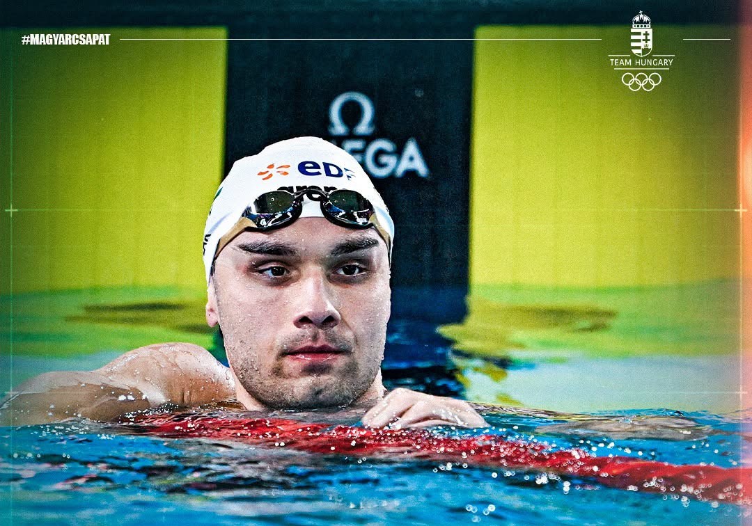 Vizes Eb - Milák Kristóf országos csúccsal bronzérmes 100 méteres gyorsúszásban. Fotó: Team Hungary hivatalos FB oldala