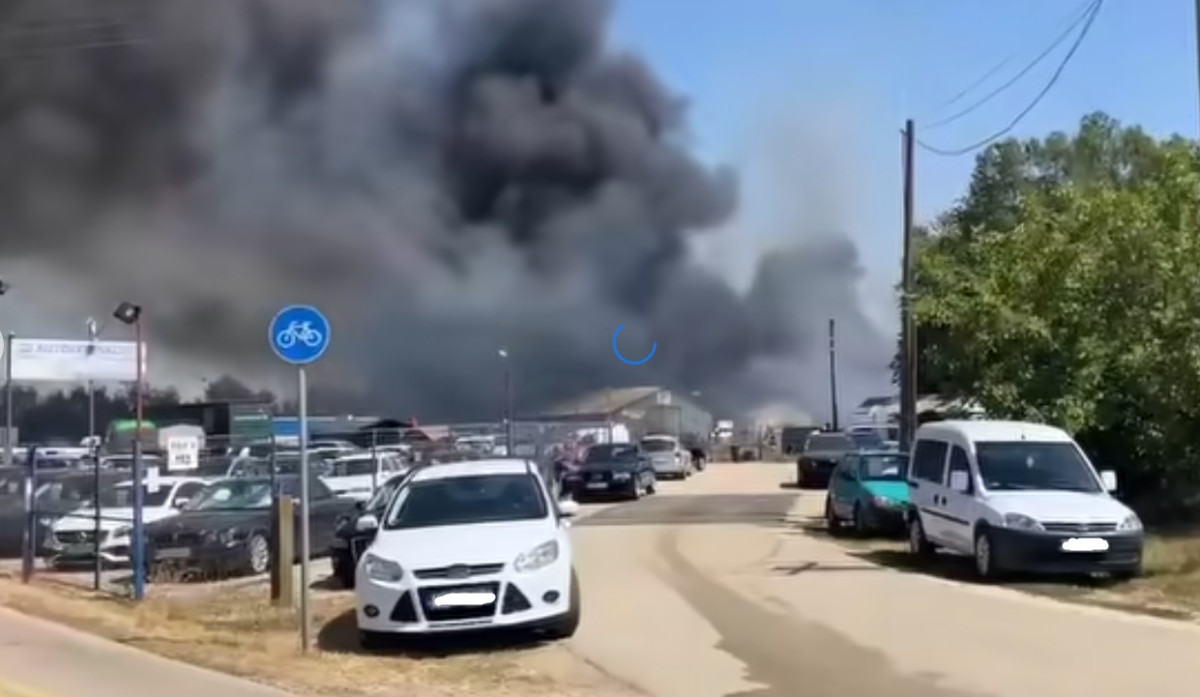 Hatalmas tűz volt Szeged határában