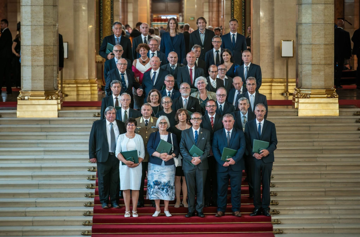 Állami kitüntetéseket adtak át az augusztus 20-i ünnepen. Fotó: Orbán Anita hivatalos FB