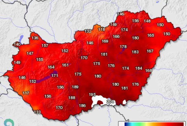 Kiakadt a vízhiánytérkép Szegednél