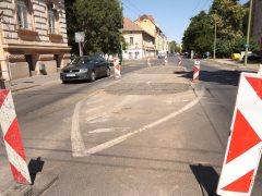 Szeged, burkolatjavítás, Szilléri sugárút, forgalomkorlátozás