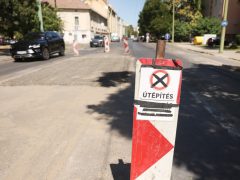Szeged, burkolatjavítás, Szilléri sugárút, forgalomkorlátozás