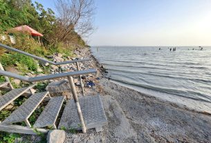 Balaton, nyár, aszály, szárazság, időjárás, alacsony vízállás, Sajkod, strand