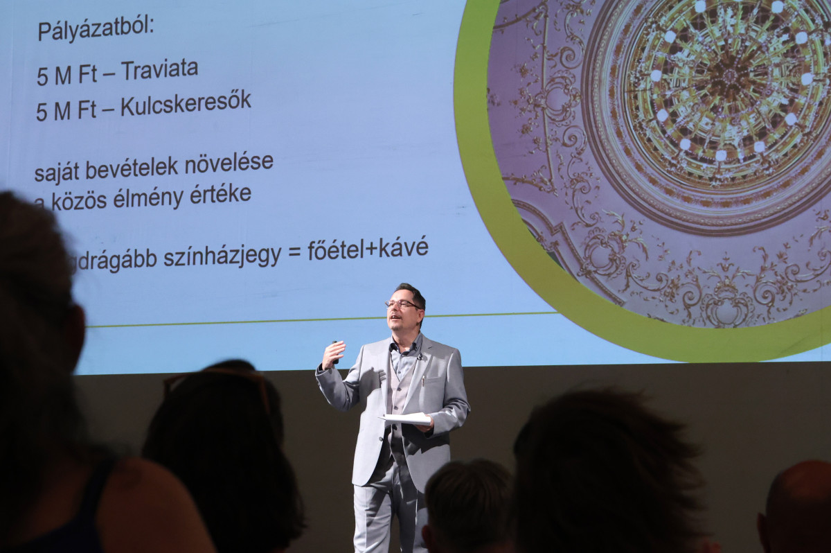 Szeged, Szegedi Nemzeti Színház, színház, évadnyitó, társulati ülés, Barnák László