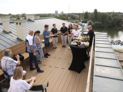 Szeged, Gin és Rum Gasztro Fesztivál, sajtótájékoztató, Móra Ferenc Múzeum tetőterasz, Móra park