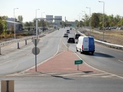 Szeged, elkészült, 5-ös út, bővítés, út, közlekedés, 2x2 sáv