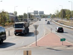 Szeged, elkészült, 5-ös út, bővítés, út, közlekedés, 2x2 sáv