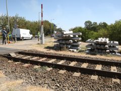 Szeged, felújítás, Kálvári sugárút, vasúti átjáró, vasút, MÁV, sín, közlekedés