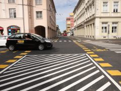 Szeged, elkészült, Széchenyi tér, Károlyi utca, felújítás, forgalom, közlekedés