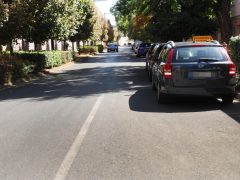 Szeged, parkolás, belváros, szabálytalan parkolás, büntetés, Rigó utca