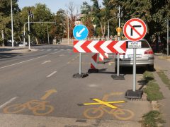 Szeged, forgalomkorlátozás, Bérkert utca, Temesvári krt., Vízmű, munkálatok