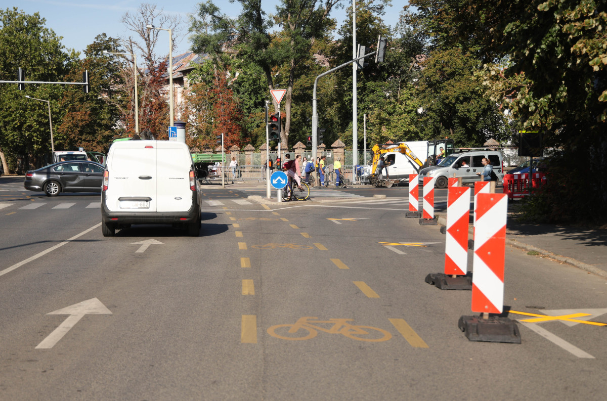 Szeged, forgalomkorlátozás, Bérkert utca, Temesvári krt., Vízmű, munkálatok