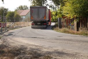Szeged, kamion forgalom, Hattyas- telep, medencés kikötő, kamion, út