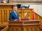 Magyar Péter. Országgyűlés. Kormányváltás. Fotó: TISZA-frakció hivatalos FB
