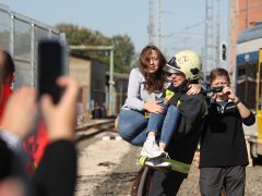 Szeged, Katasztrófavédelem, tűzoltó, mentő, MÁV katasztrófa, bemutató, baleset, szimuláció, gyakorlat